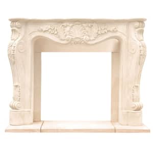 Chateau Series Louis XIII 48 in. x 62 in. Cast Stone Mantel