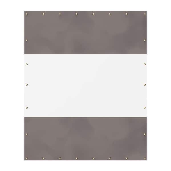 Unbranded Clear Outdoor Curtain, 10' x 8' PVC Tarp, Patio Privacy Panel for Gazebo, Porch, Pergola, and Balcony Enclosures