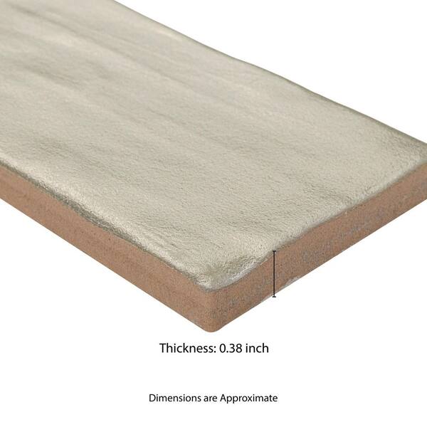 ＡＬＯＥです。 MSI Zelyge Aloe 2.5 in. x 8 in. Satin Ceramic Floor and Wall