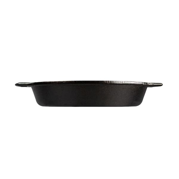 Lodge Cast Iron Pre-Seasoned Cast Iron Baking Pan with Dual Handles - Round  Shape, 8 Wedge Impressions - Black, Oven Safe - Durable and Versatile in  the Bakeware department at