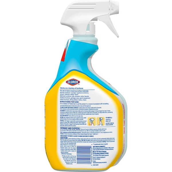 Clorox 32 oz. Crisp Lemon Scent Bleach Free Disinfecting All