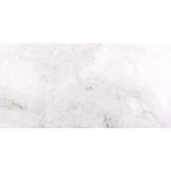EMSER TILE Kalta Bianco 12 in. x 24 in. Marble Floor and Wall Tile (10.01 sq. ft. / case)