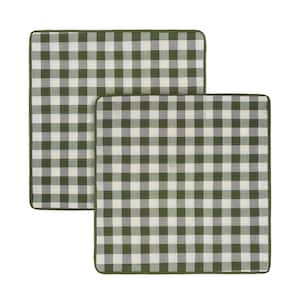Buffalo Check Sage Woven 18 in. x 18 in. Throw Pillow Covers (Set of 2)