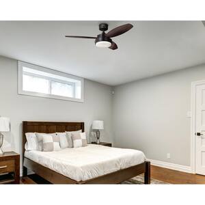 Alloy 42 in. LED Oil Rubbed Bronze Ceiling Fan with Light Kit