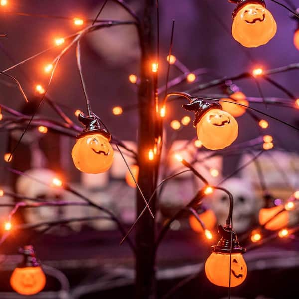 Joiedomi 6 ft. Orange Pumpkin LED Spooky Tree, Indoor Outdoor Halloween Decoration Yard Home Costumes Parties Haunted House Decor 30736 - The Home Depot