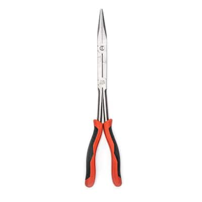 2Pcs Long Reach Bent Nose Pliers, Bent Curved Needle Long Nose Piers  (6.5-Inch)