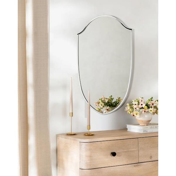 TEHOME 20 in. W x 30 in. H Irregular Arched Metal Framed
