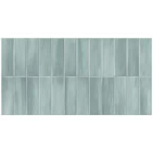 Spanish Allure Porcelain 12 in. x 24 in. x 9mm Wall Tile Case - Sage (5 PCS, 10.76 Sq. Ft.)