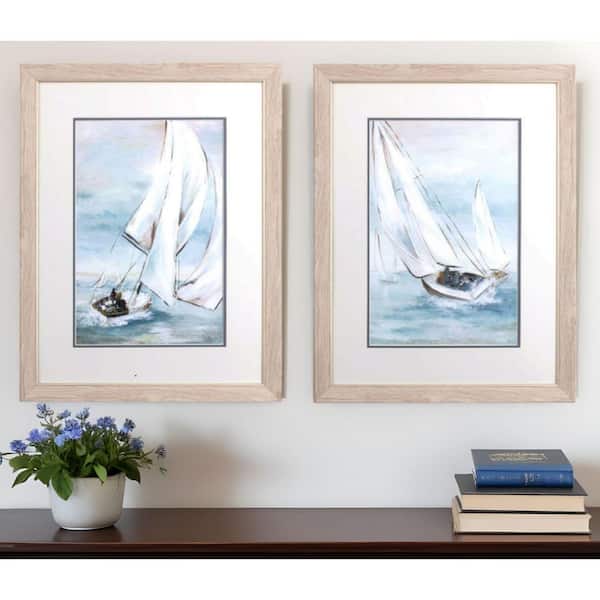 2-Piece Framed Graphic Print Transportation 27.00 in. x 21.00 in.