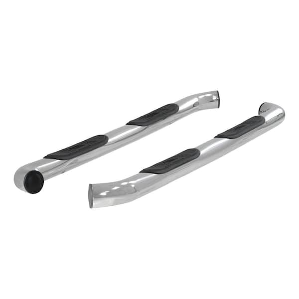 Aries 3-Inch Round Polished Stainless Steel Nerf Bars, No-Drill, Select Ford F-150