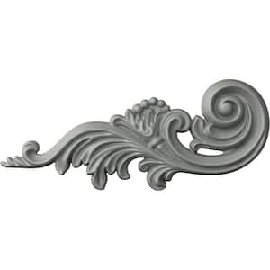 7/8 in. x 11-7/8 in. x 4-7/8 in. Polyurethane Medway Scroll Left Onlay
