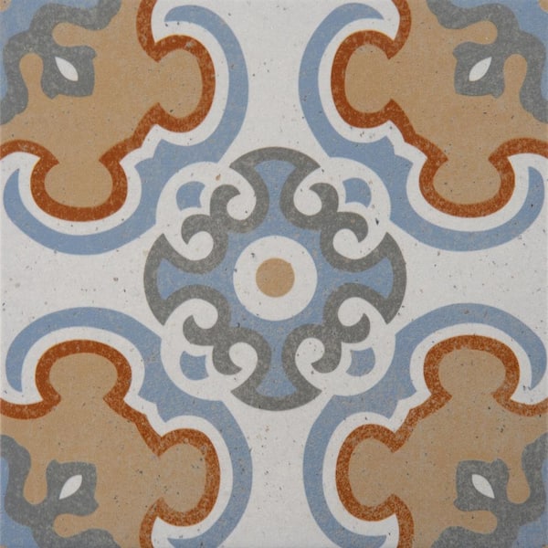 MSI Encaustic Anillo 8 in. x 8 in. Matte Porcelain Floor and Wall Tile (5.16 sq. ft./Case)