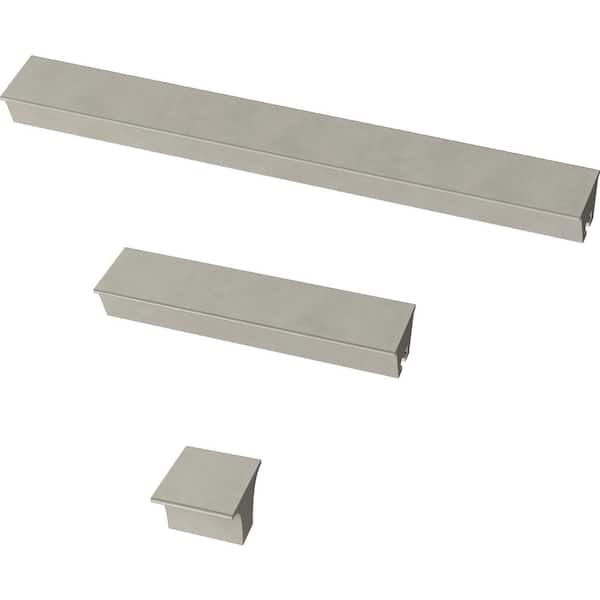 Inclination 1-1/8 in. (28 mm) Satin Nickel Cabinet Knob