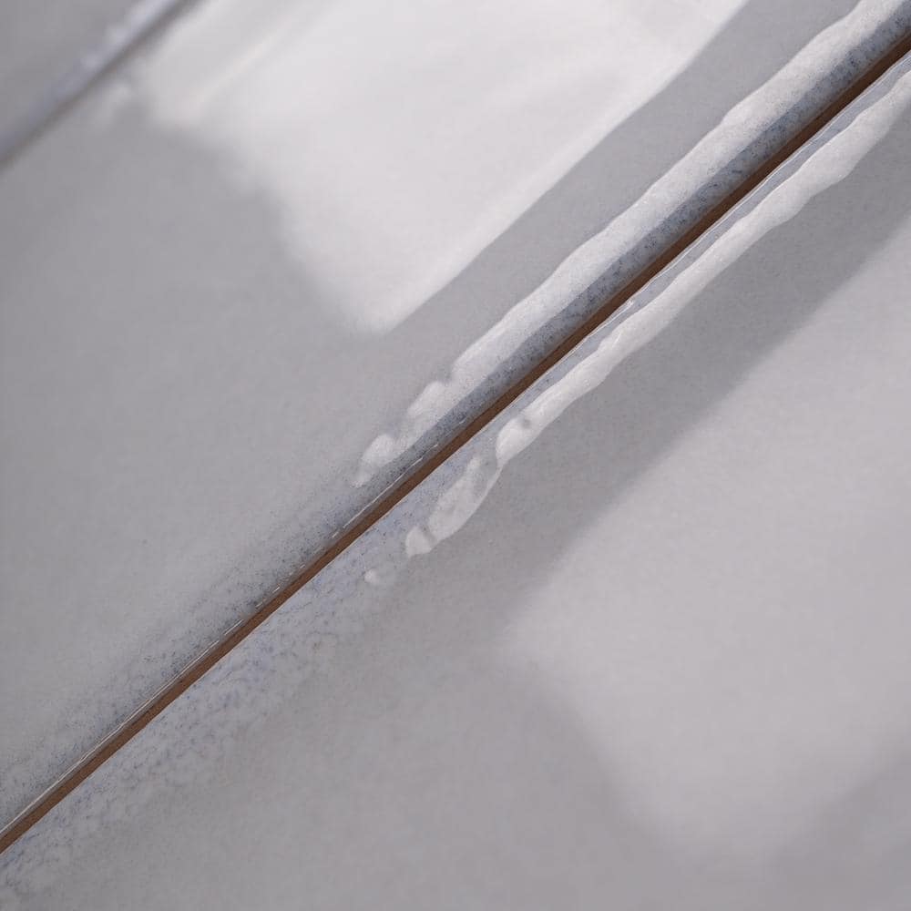 Blanco White Glossy Ceramic Subway Wall Tile 3" x 12"