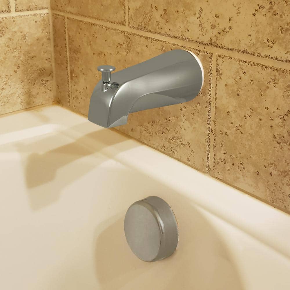 Brushed Nickel Universal Tub Spout with Diverter