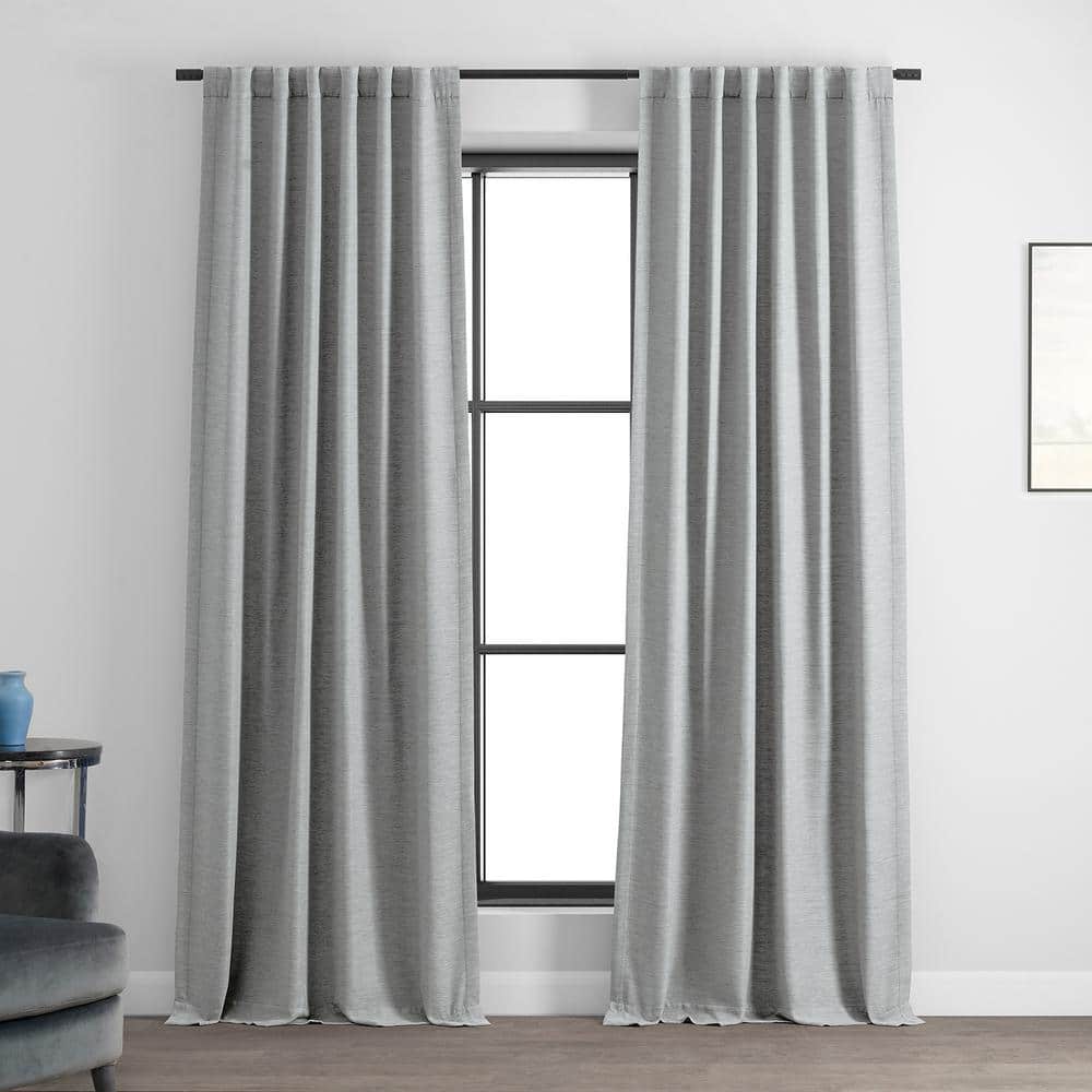 Exclusive Fabrics & Furnishings Vista Grey Rod Pocket Room Darkening