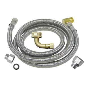 3/8 in. x 3/8 in. x 60 in. Stainless Steel Universal Dishwasher Supply Line