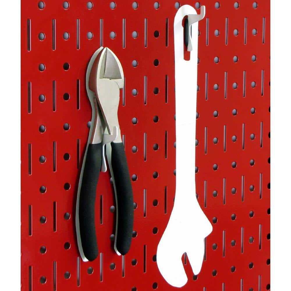 Buy 32 in. x 48 in. Metal Pegboard Standard Tool Storage Kit with Red