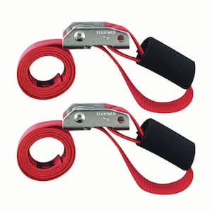 3 ft. x 1 in. Cam with Cinch Strap in Red (2-Pack)