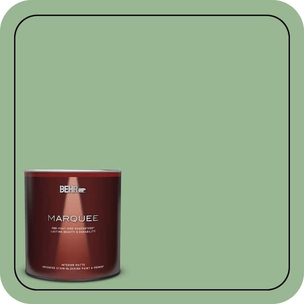 BEHR MARQUEE 1 qt. #M400-4 Brookview One-Coat Hide Matte Interior Paint & Primer