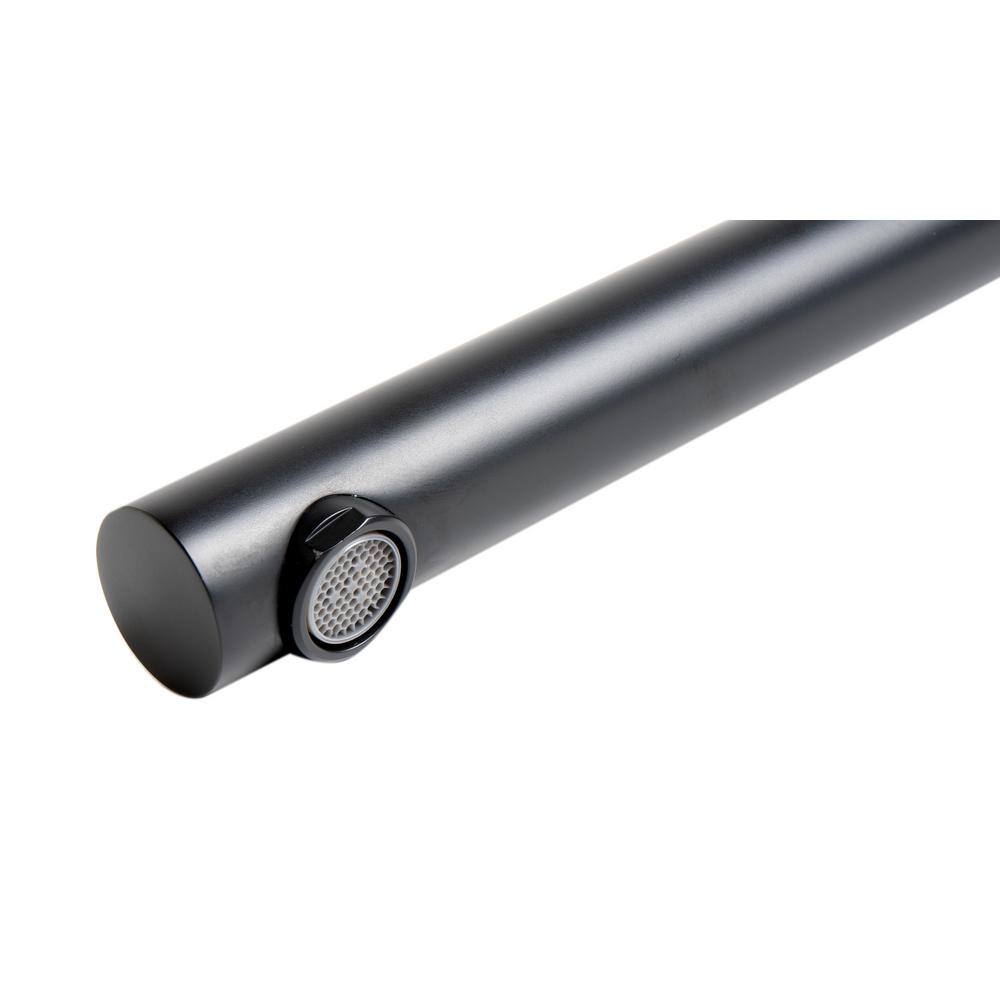 9.75" Matte Black Brass Wall-Mounted Foldable Tub Spout