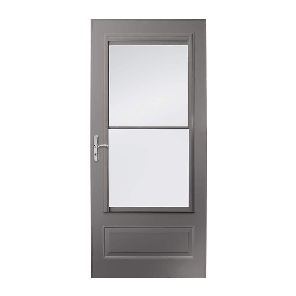400 Series 32 in. x 80 in. Charcoal Gray Universal 3/4 Light Retractable Al