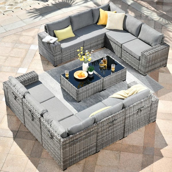 Dark grey 2025 rattan furniture