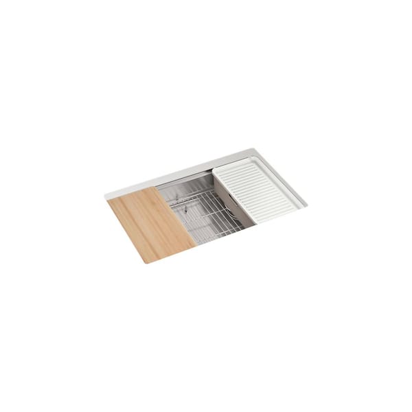 Strive 29 in. Undermount Single Bowl Stainless Steel Workstation Kitchen Sink