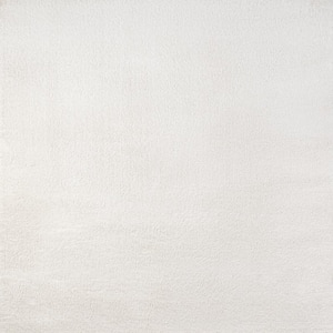 Haze Solid Low-Pile Cream 9 ft. x 9 ft. Square Area Rug