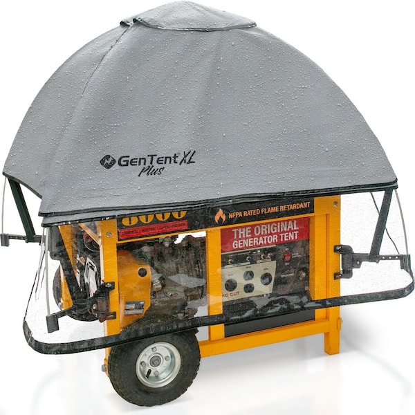 GenTent XL Generator Running Cover - Universal Kit (Plus, Grey) - for Open Frame Generators