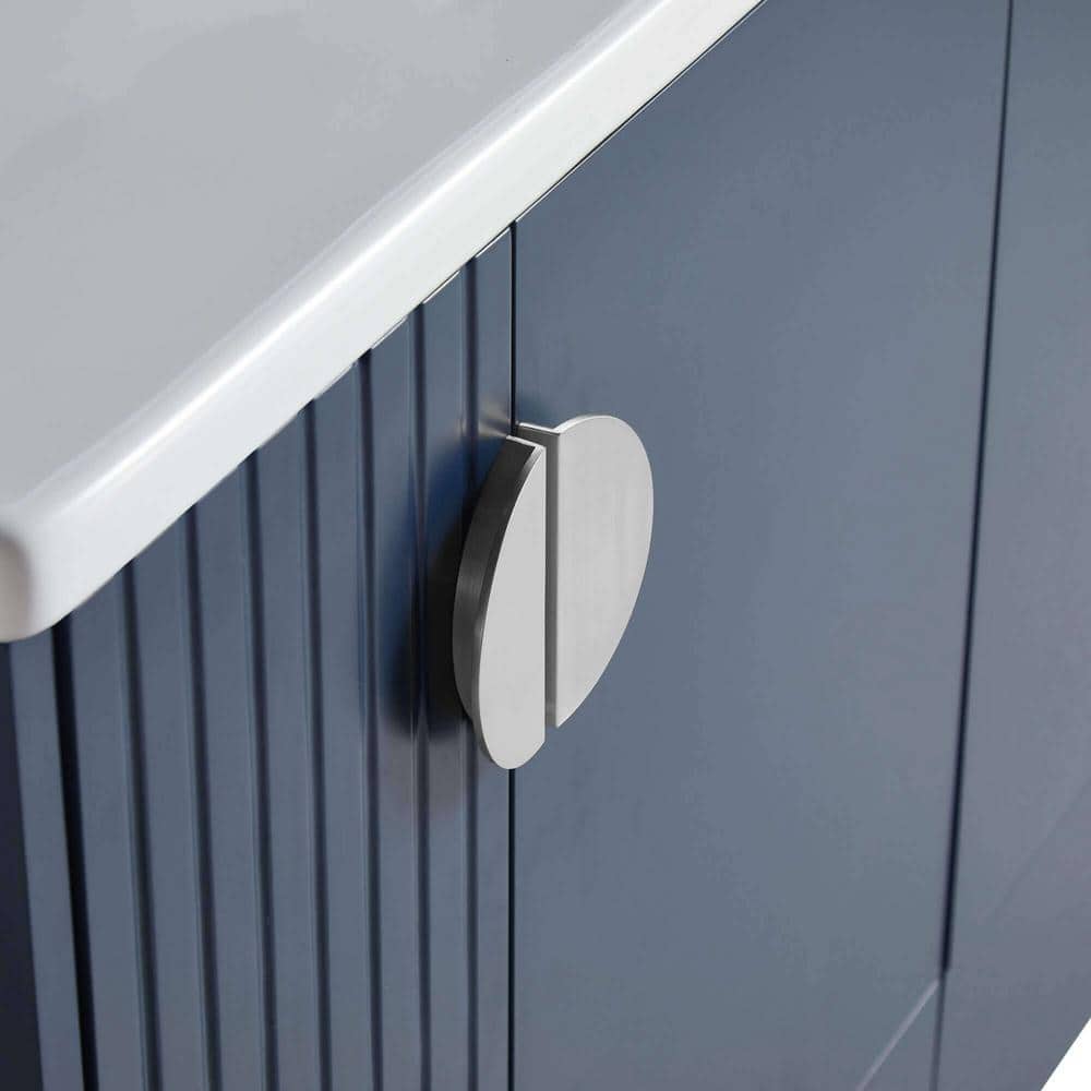 Venezian 48" Navy Blue Single Bathroom Vanity with Chrome Handles