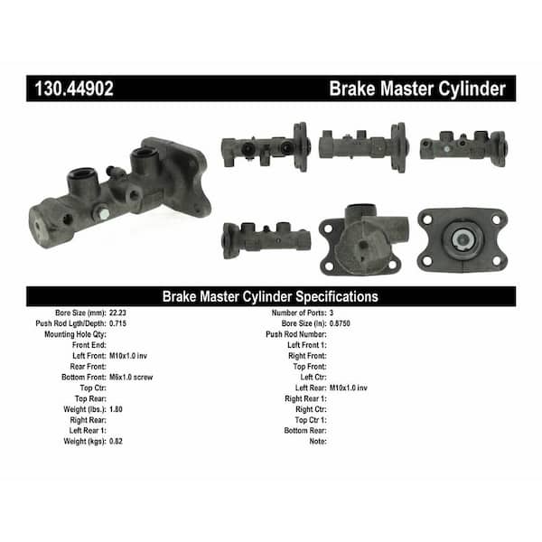 Centric Parts Brake Master Cylinder 1991-1992 Toyota MR2 2.0L