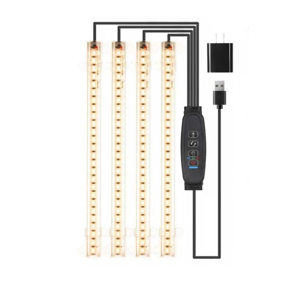 8.6 in. White Indoor LED Grow Light 3000K Full Spectrum Timer 10 Dimmable Levels Aluminum Plant Light for Succulents price history on PriceWatchPro