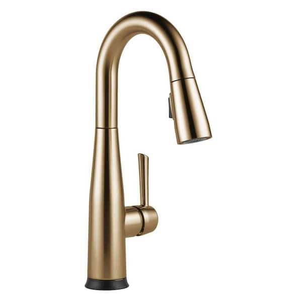 Delta Essa Gold Touch2O with Touchless Technology Single Handle Bar Faucet in Champagne Bronze