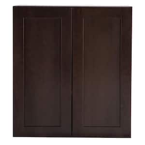 Edson Shaker Assembled 27x30x12.5 in. Wall Cabinet in Dusk