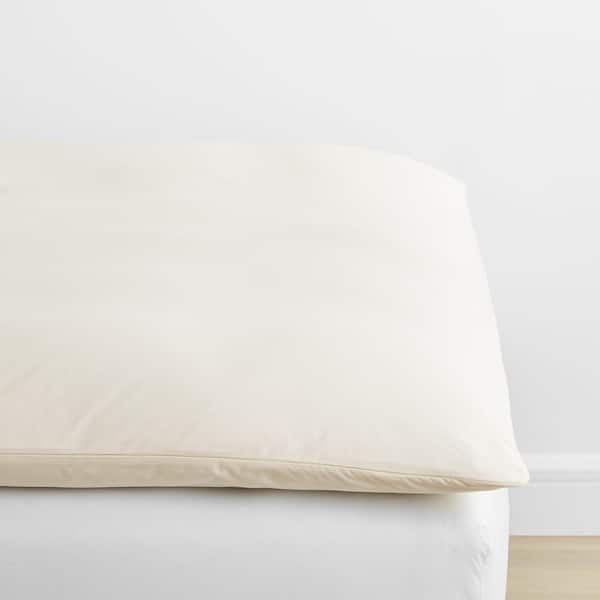 Company Cotton Percale Ivory Featherbed Cover