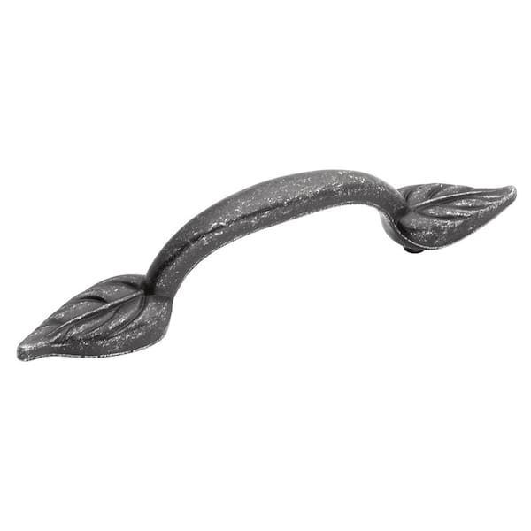 HICKORY HARDWARE Touch of Spring 3 in. Vibra Pewter Cabinet Center-to-Center Pull
