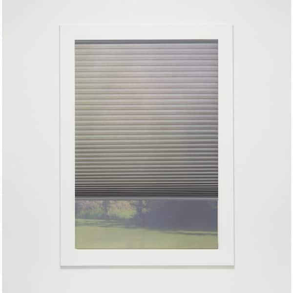 Perfect Lift Window Treatment Anchor Gray Cordless Light Filtering Eco Polyester Cellular Shades - 32 in. W x 42 in L