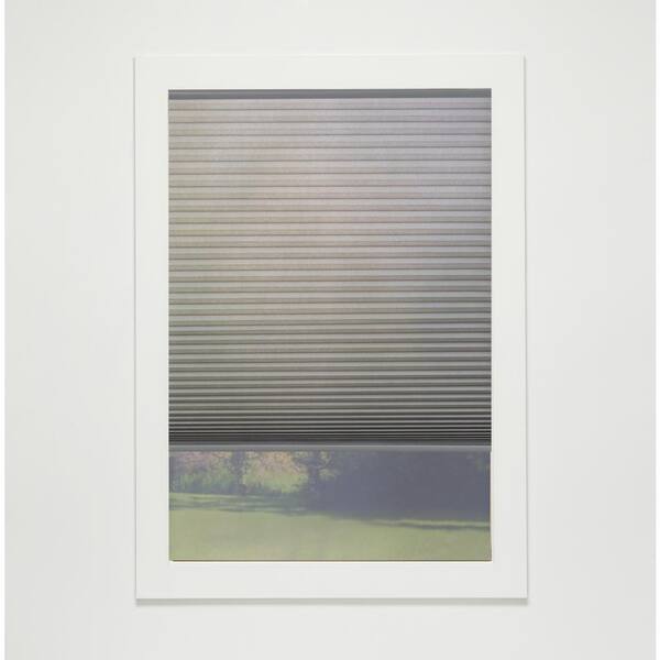 Perfect Lift Window Treatment Anchor Gray Cordless Light Filtering Eco Polyester Cellular Shades - 42.5 in. W x 42 in L