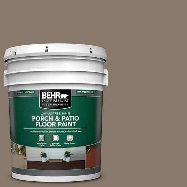 BEHR PREMIUM 5 gal. #MQ2-38 Grizzly Low-Lustre Enamel Interior/Exterior Porch and Patio Floor Paint