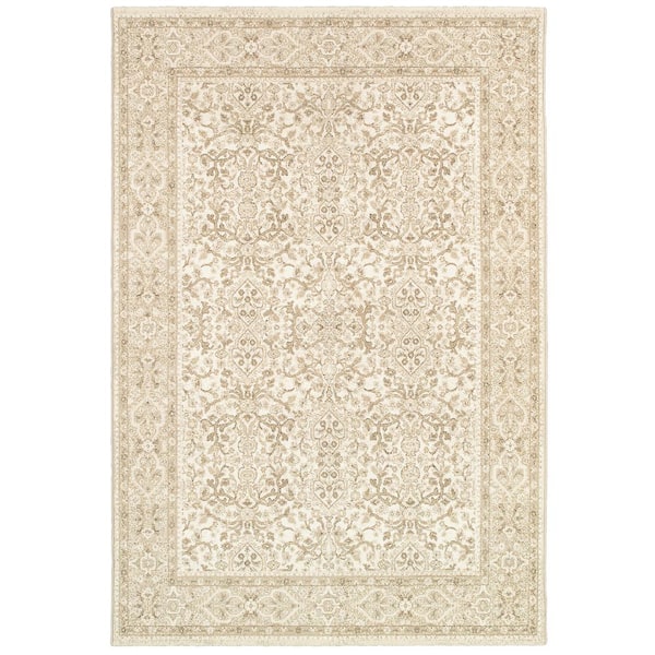 Couristan Marina St. Tropez Champagne-Pearl 4 ft. x 6 ft. Area Rug