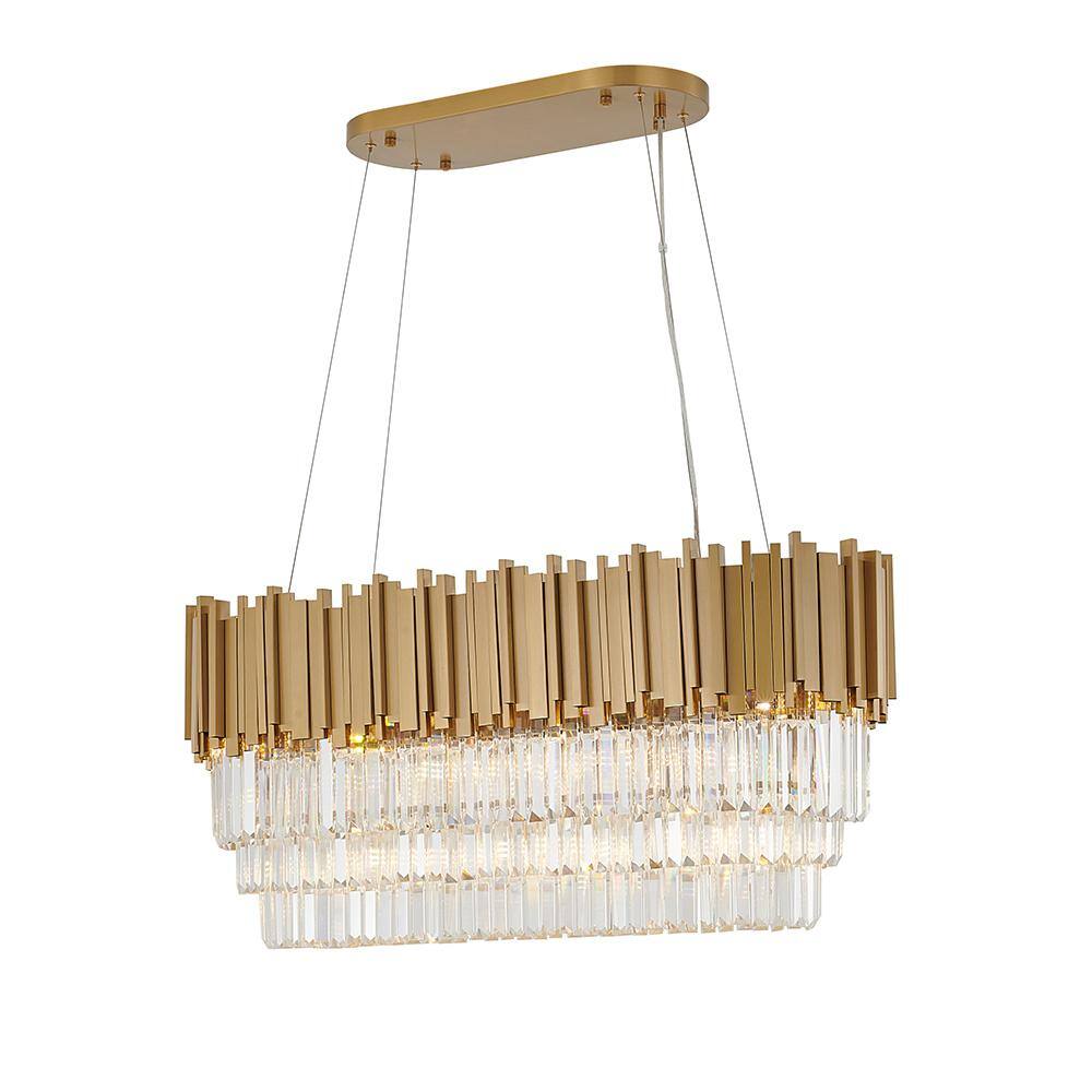 Richard 7-Light Gold Chandelier MU111C37G - The Home Depot