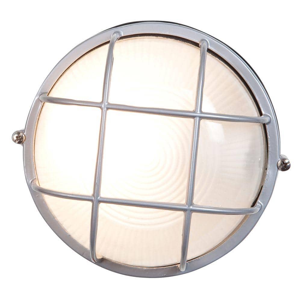 Nauticus 1-Light Satin Outdoor Bulkhead Light with Frosted Glass Shade price history on PriceWatchPro
