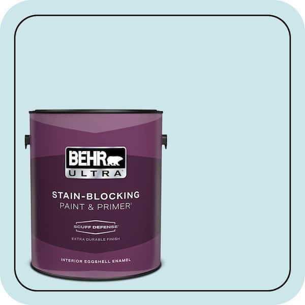 BEHR ULTRA 1 gal. #530C-2 Clear Water Extra Durable Eggshell Enamel Interior Paint & Primer