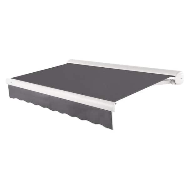 AWNTECH 20 ft. Key West Left Motor Retractable Awning with Cassette (120 in. Projection) Gun