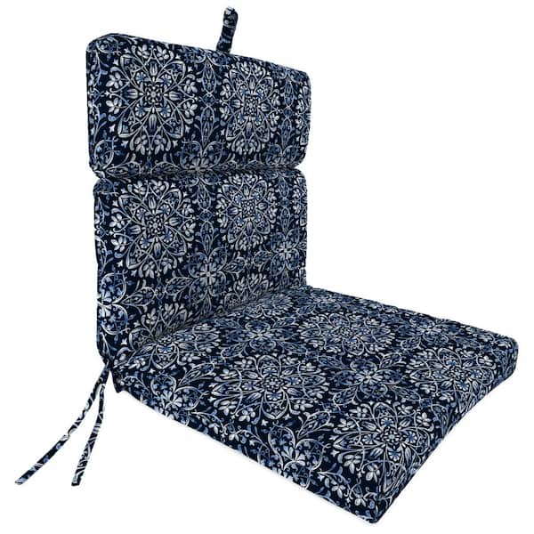 Jordan Manufacturing 22 in. L x 44 in. W x 4 in. T Outdoor Chair Cushion in Dresden Midnight
