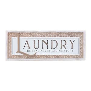 Laundry The Real Never-Ending Story Wood Wall Decorative Sign