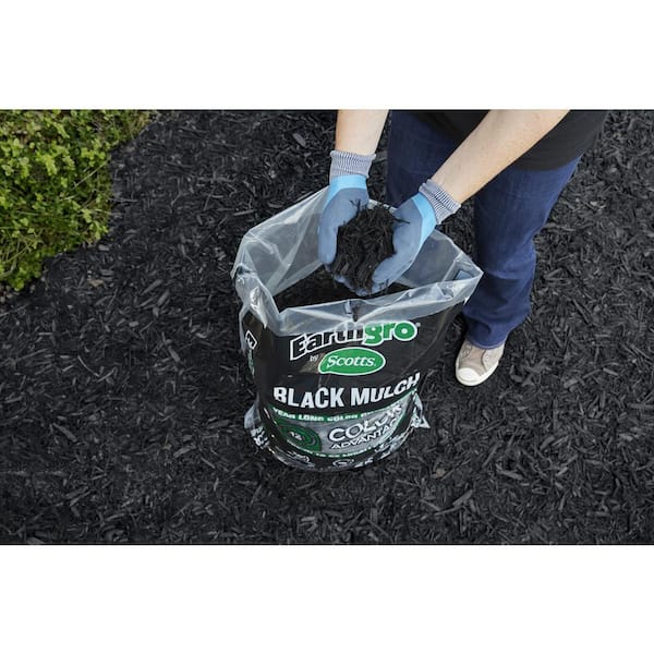 Earthgro 2 Cu Ft Black Mulch 88552180 The Home Depot