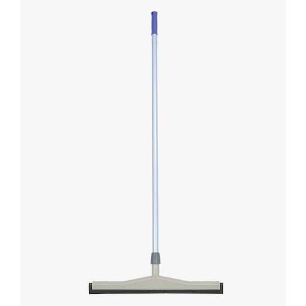 Floor Squeegee Scrubber 55inch Long Stainless Steel Handle with 22inch Wide  Silicon Rubber Blade - Perfect Squeegee Broom for Floor Washing and Drying