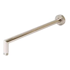 16 in. Wall Mount Bath Shower Arm in Brushed Nickel (1-Piece)